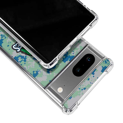 NBA Minnesota Timberwolves Digi Camo Google Pixel 7a Clear Case